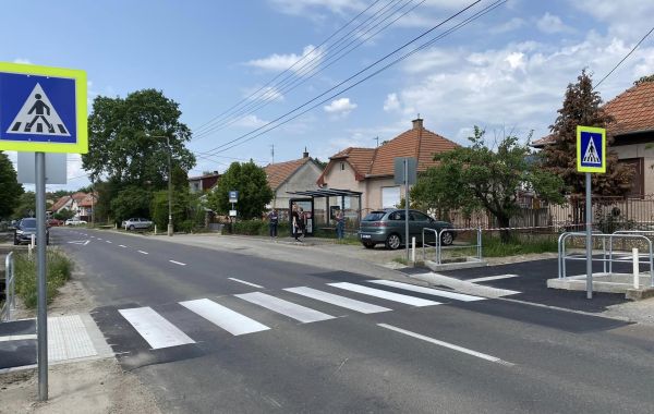 Több új gyalogátkelő készült el a napokban