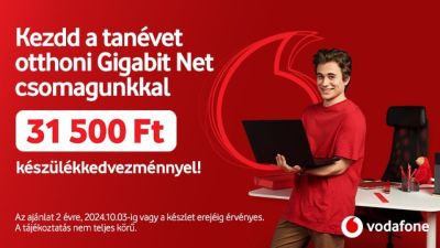 Készülékkedvezménnyel támogatja az iskolakezdést a Vodafone