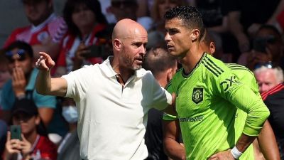 Cristiano Ronaldo szomorú a United miatt