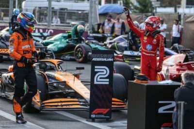 Az F1-es Azerbajdzsáni Nagydíj rajtrácsa