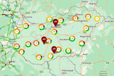 Megszűnt a torlódás az M3-ason, most az M1-esen történt baleset