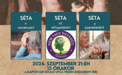 Sétára hívnak Kaposváron az Alzheimer-kórban szenvedőkért