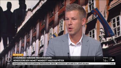 Magyar Péter a közmédiában: Köszönöm a lehetőséget, egy élmény volt