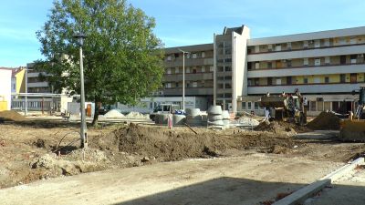 Megújul a belváros! Zajlik a belsőtömb parkoló építése – VIDEÓ