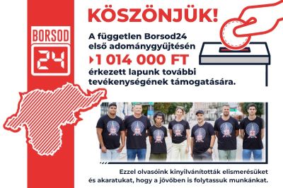 Lezárult a Borsod24 adománygyűjtő kampánya: köszönjük a támogatást!