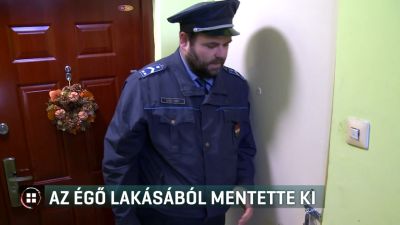 Égő otthonából mentett ki egy idős asszonyt egy rendőr Nagykanizsán