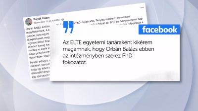 Az ELTE elhatárolódik tanszékvezetőjük kijelentésétől + videó