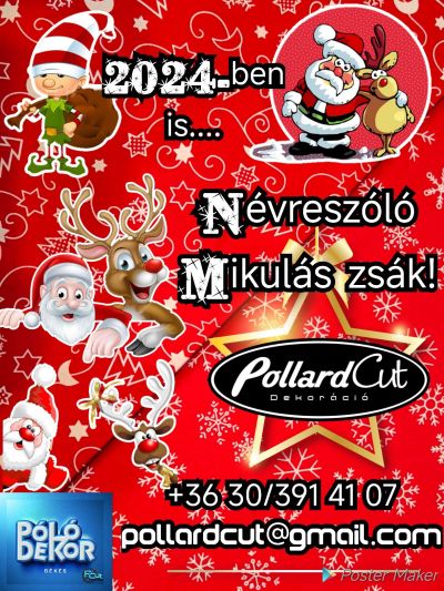 Névre szóló mikulás zsák a Pollard Cuttól! 