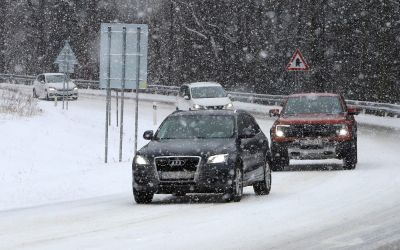 Az ország nagy részén leesett az első hó