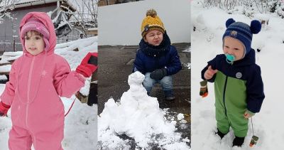 Így örültek a gyerekek ma reggel a havazásnak