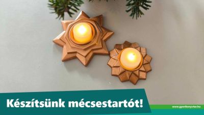 Adventi foglalkozás – Mécsestartók születnek a győri Gyermekkönyvtárban