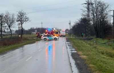 Halálos baleset Szentesen, személyautó ütközött teherautóval