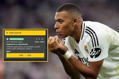 Sportfogadás: Mbappé a főszereplője a Vegas keddi akciójának