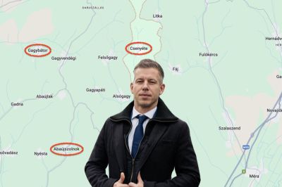 Magyar Péter karácsonyi adományokat vitt az abaúji térség rászorulóinak