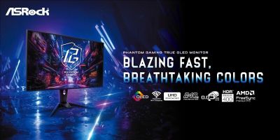 Phantom Gaming sorozatú OLED monitorok hármasfogatával bővült az ASRock kínálata