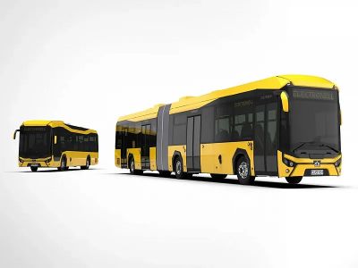 Bemutatták az első magyar elektromos csuklós buszt