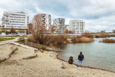 A bécsi Aspern Seestadt városrész hétköznapjai