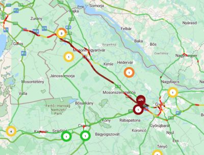 Baleset miatt gigantikus a torlódás az M1-esen, órákkal hosszabbodhat a menetidő