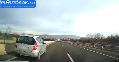 Ámokfutó módon előzött a Mercedes sofőrje az M7-es autópályán: kis híján brutális baleset lett a vége - videó