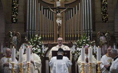 Betlehembe érkezett a jeruzsálemi latin pátriárka az éjféli miséhez