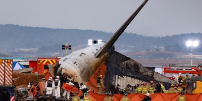 Megtalálták a feketedobozt, úgy tűnik, madárrajjal ütközött a tragikus balesetet szenvedő dél-koreai repülőgép