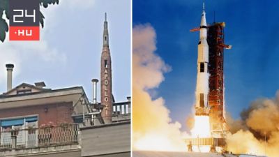 Egy olasz városkában, kéményként született újjá az Apollo-11 rakétája