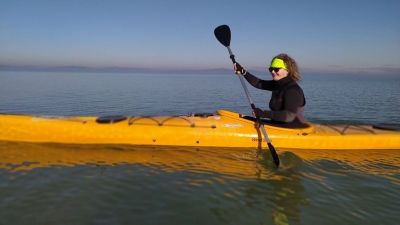 Kajakkal télen is csodás a Balaton