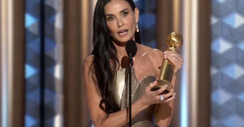 Demi Moore lett a Golden Globe sztárja