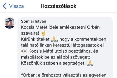 Munkában az “agyhalott” szekta, avagy így küldik rá embereiket a tiszások a jobboldali véleményekre Facebookon