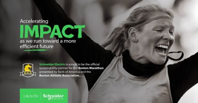 A Boston Maratont szervező B.A.A. fenntarthatósági partnere lett a Schneider Electric