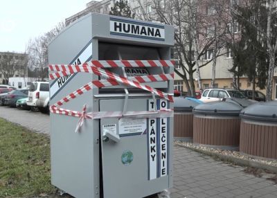 Vandálok tettek tönkre ruhagyűjtő konténereket