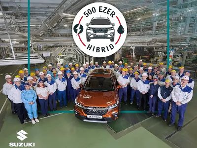 Elkészült az 500 ezredik esztergomi gyártású hibrid Suzuki