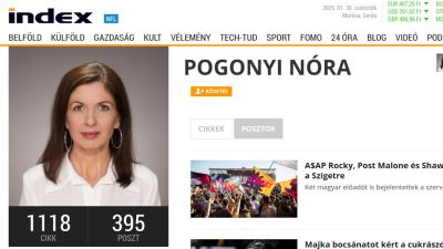 Távozik Pogonyi Nóra, az Index magazin rovatának vezetője