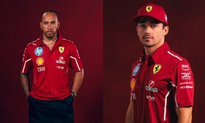 Újabb fotók: már a Ferrari F1-es csapatruházatában feszít Hamilton és Leclerc